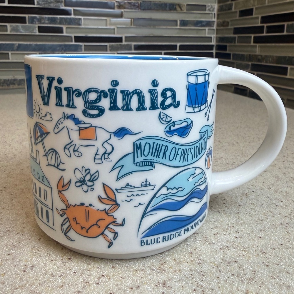 Starbucks Virginia Been There Series Coffee Mug 14oz Across the Globe Collection